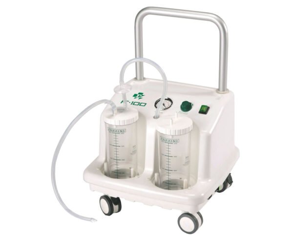 Aspirateur de mucosité 2X2 L.230V - 50/60HZ complet avec roues