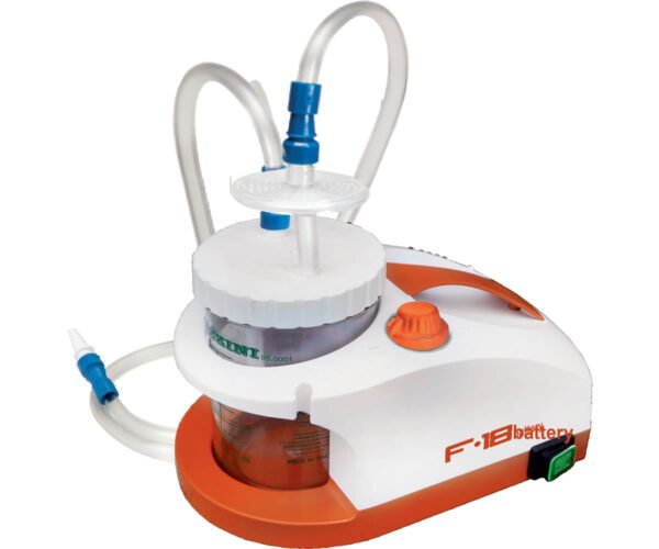 Aspirateur de mucosité 230V ~ 50 / 60Hz avec batterie et vase de 2 Lt. 