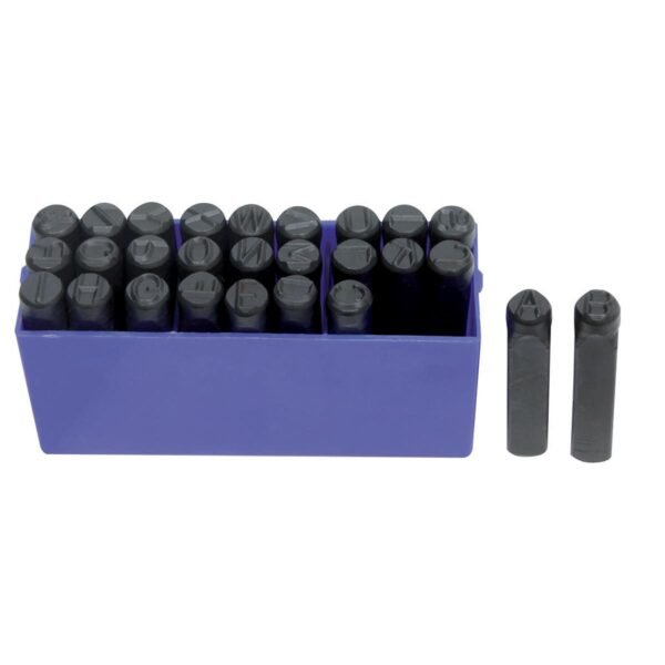 Coffret lettres à frapper din 10mm 27 pièces