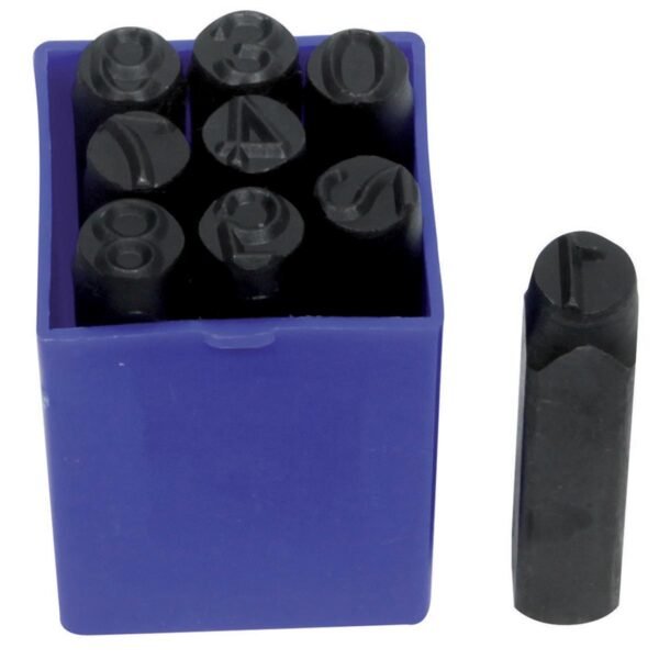 Coffret chiffres à frapper din 10mm 9 pièces
