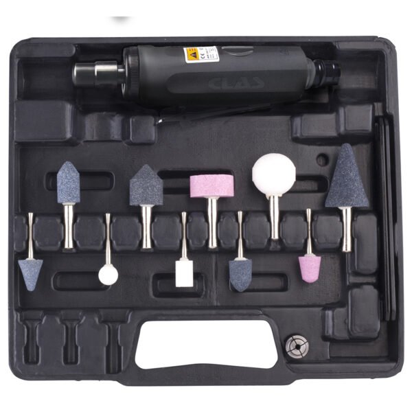 Coffret mini meuleuse pneumaticien 12 pièces