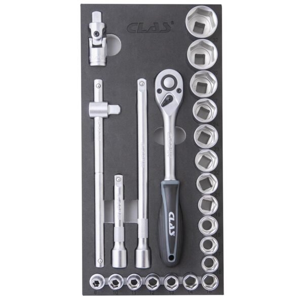 Insert cliquet 1/2" (23pcs)